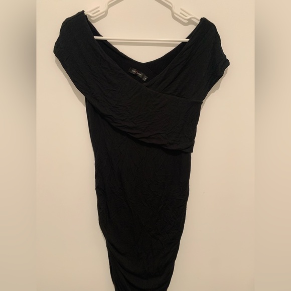 Maternity- Stork and babe black dress, size medium - Picture 3 of 4